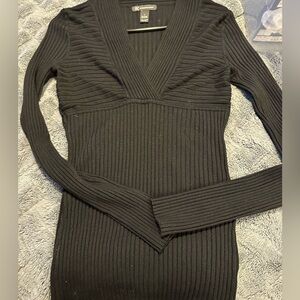 INC International Concepts Black Knit Top